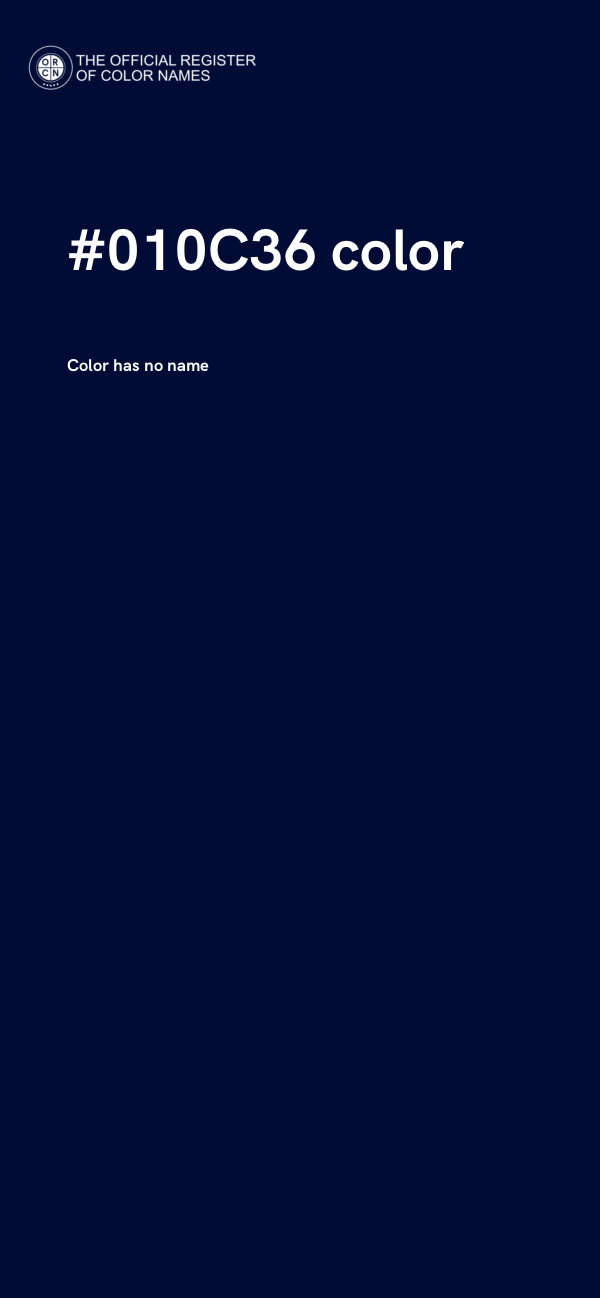 #010C36 color image
