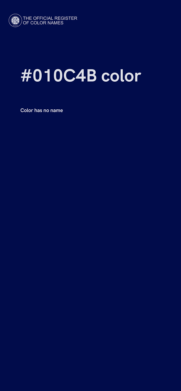 #010C4B color image