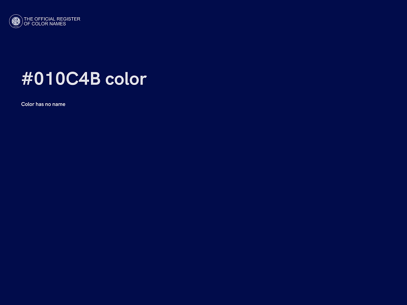 #010C4B color image