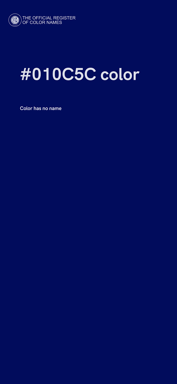 #010C5C color image