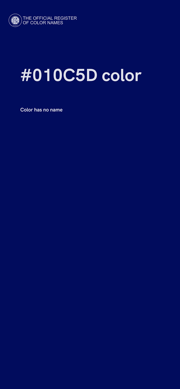 #010C5D color image