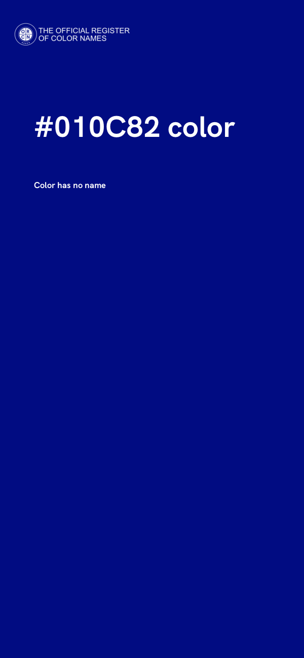 #010C82 color image
