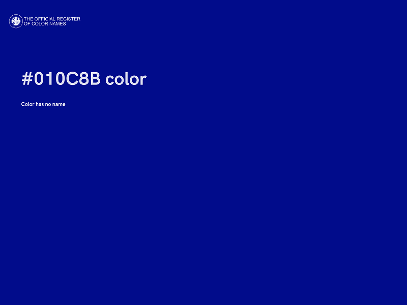 #010C8B color image