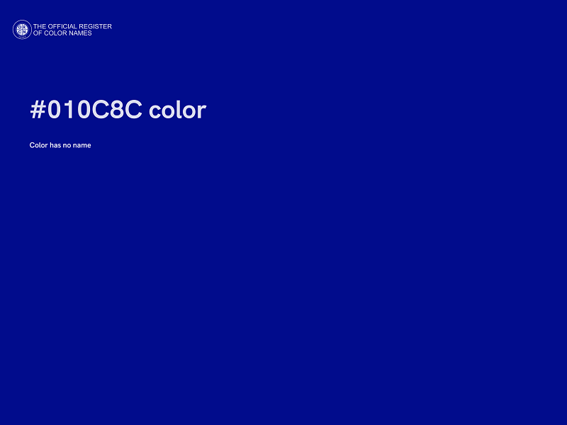 #010C8C color image