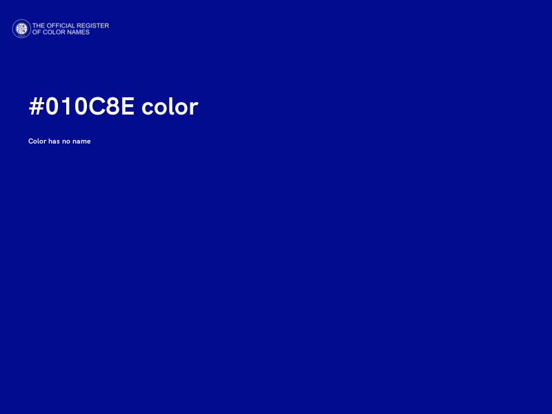 #010C8E color image