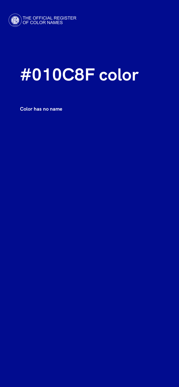 #010C8F color image