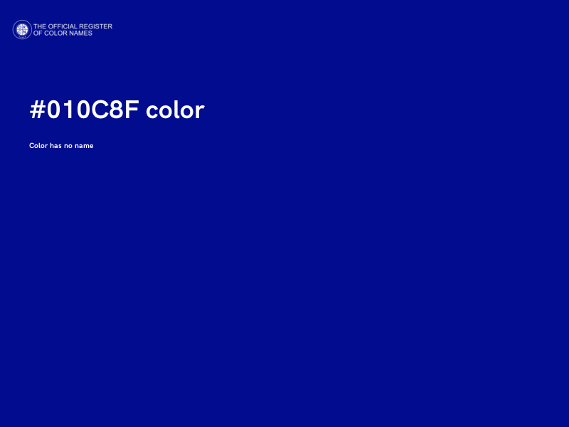 #010C8F color image