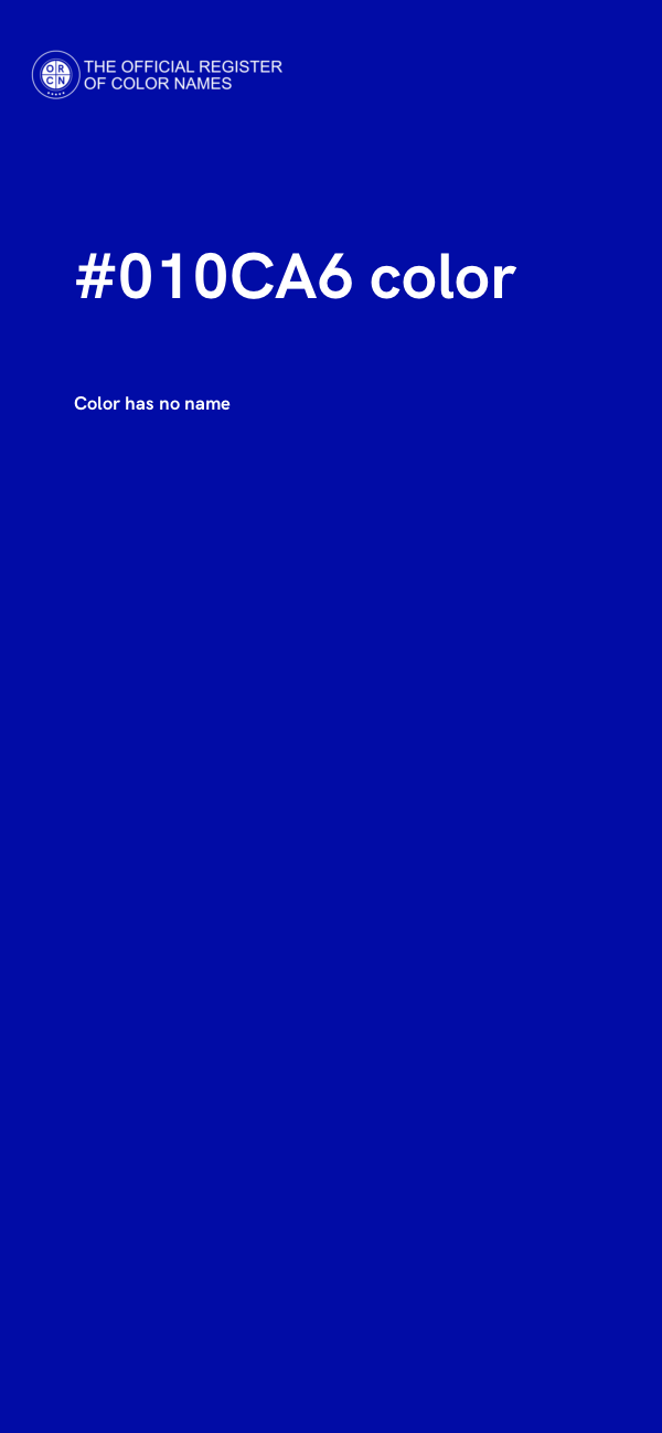 #010CA6 color image