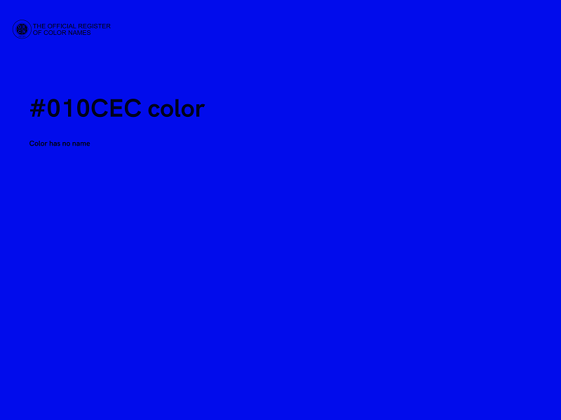 #010CEC color image