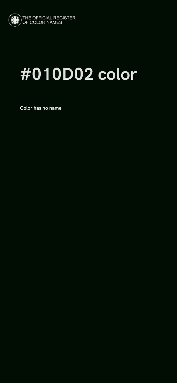 #010D02 color image