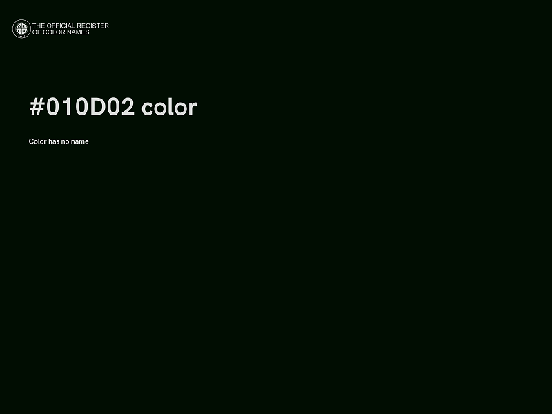 #010D02 color image