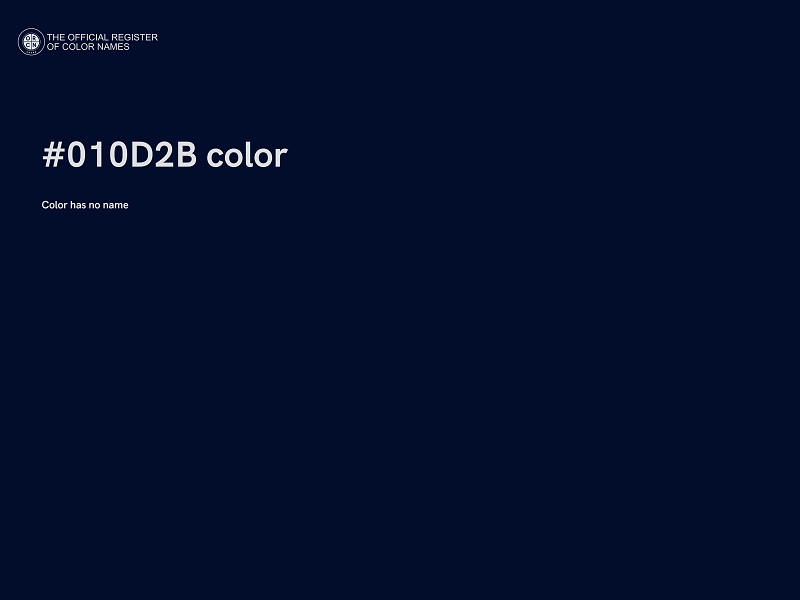 #010D2B color image