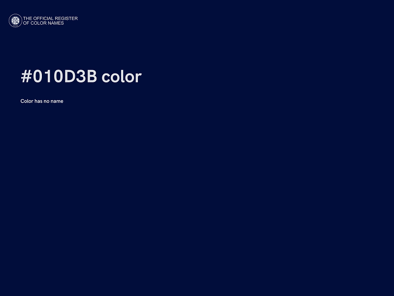 #010D3B color image
