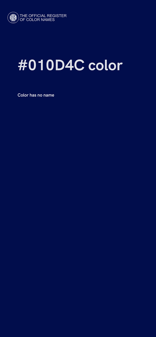 #010D4C color image