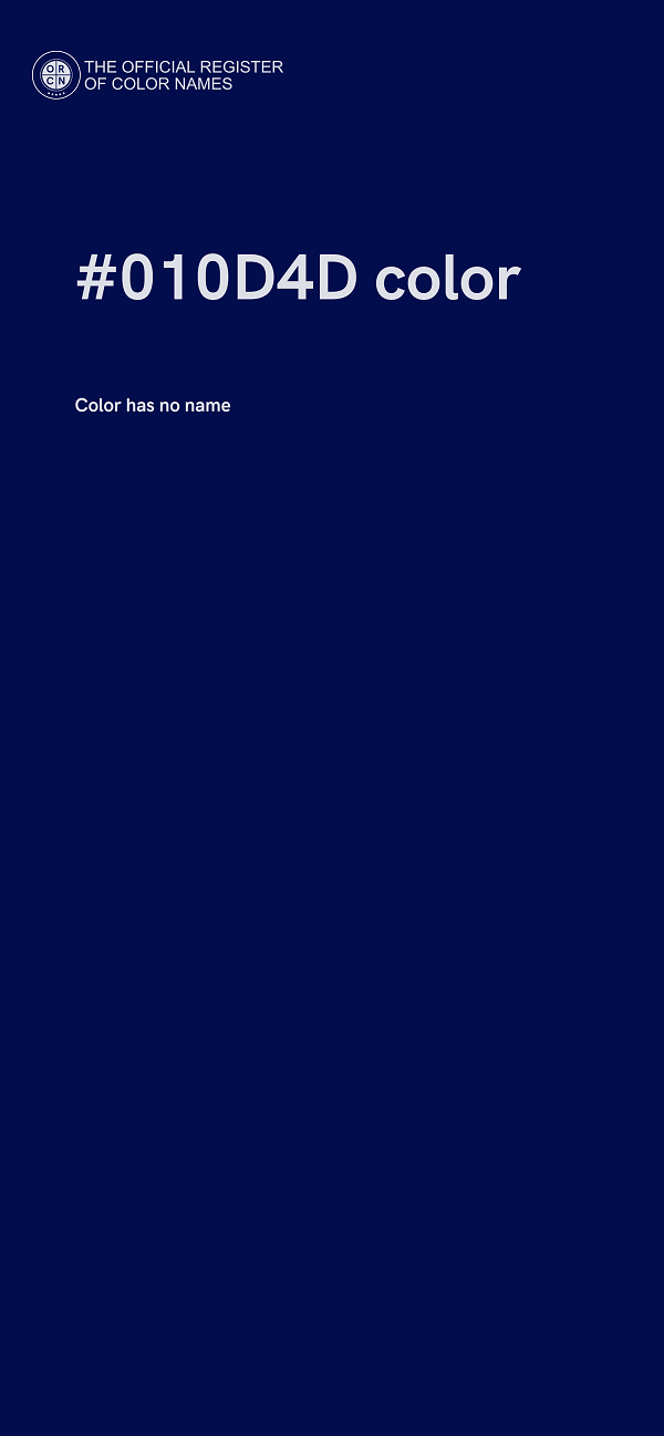 #010D4D color image