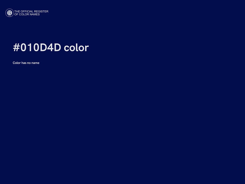 #010D4D color image