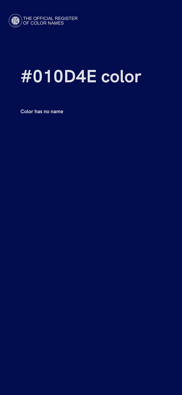 #010D4E color image