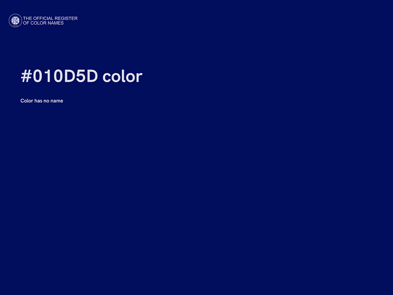 #010D5D color image