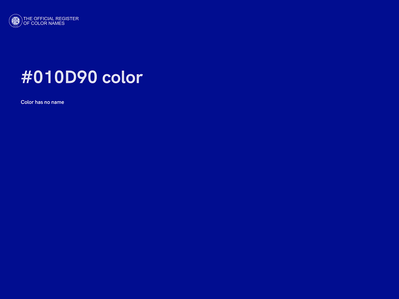#010D90 color image