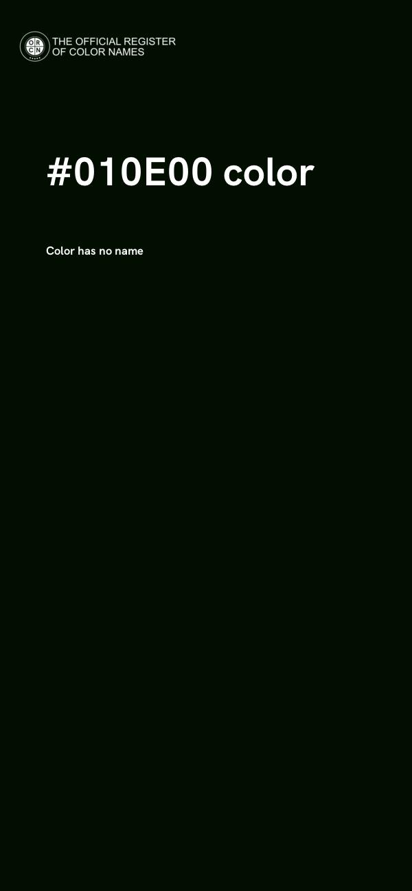 #010E00 color image