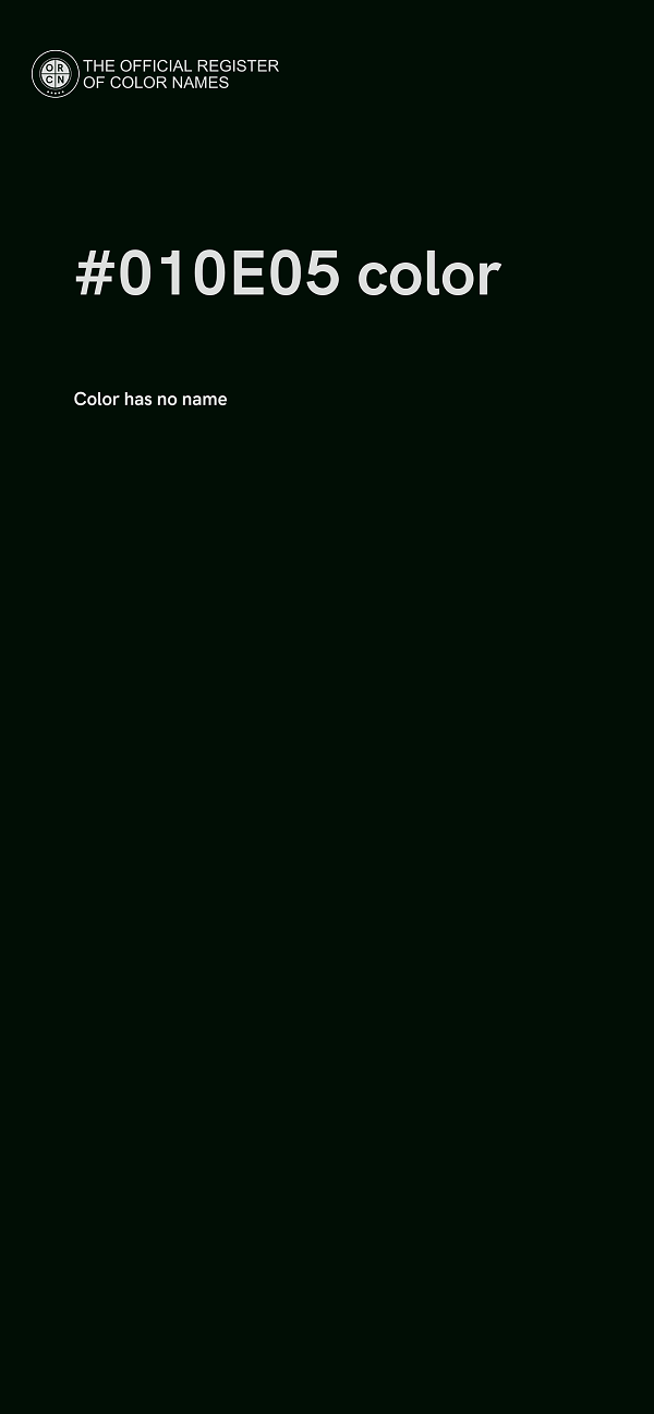 #010E05 color image