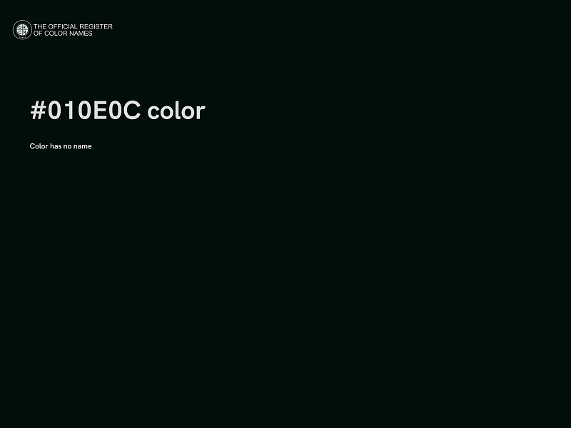 #010E0C color image