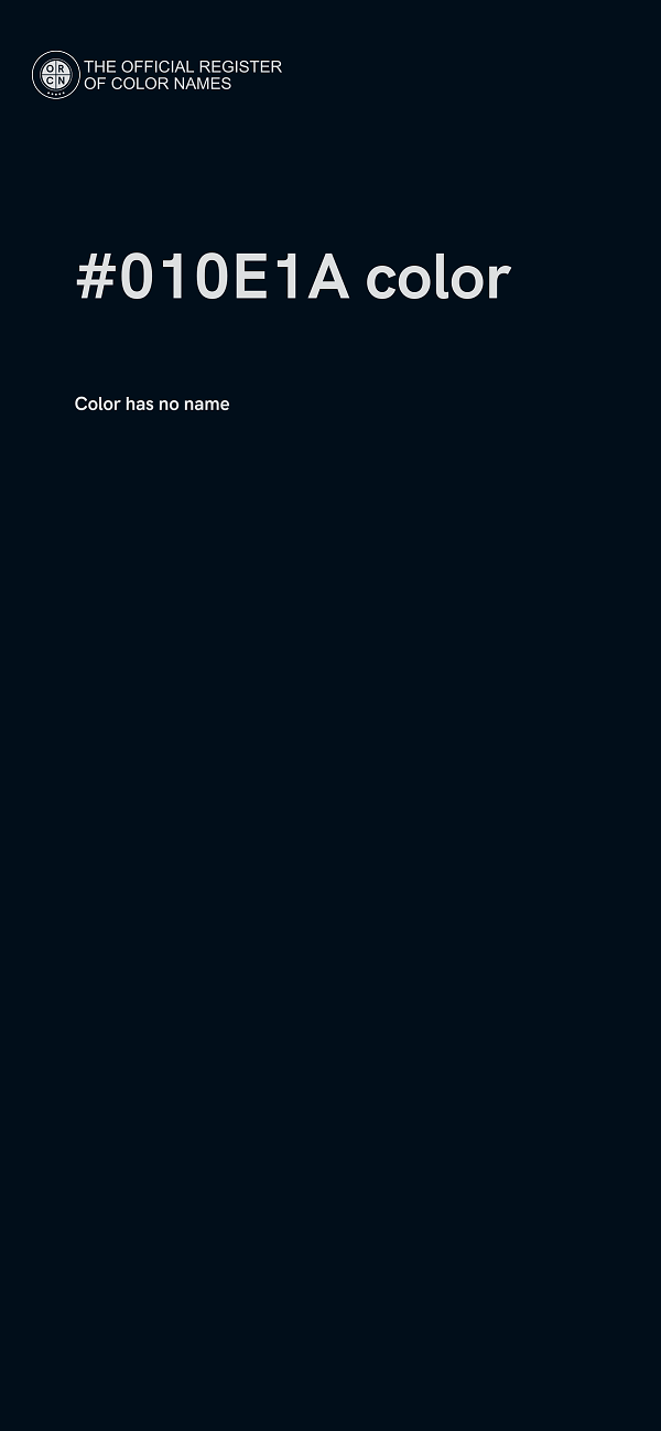 #010E1A color image