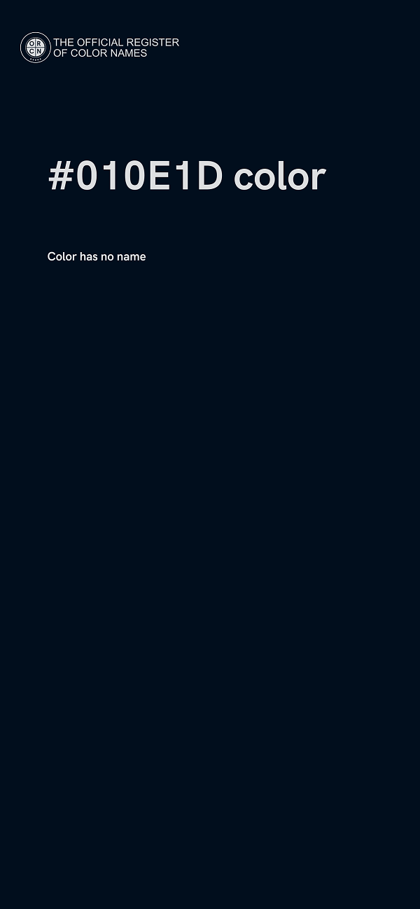 #010E1D color image