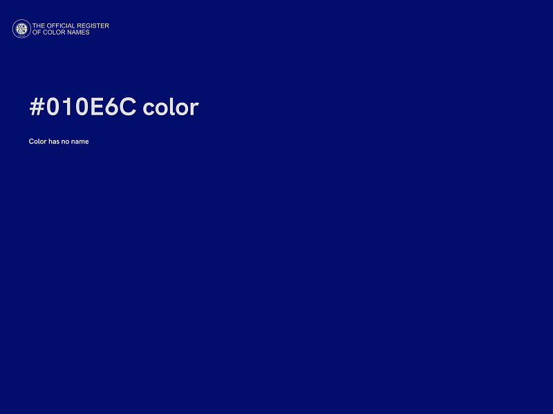 #010E6C color image