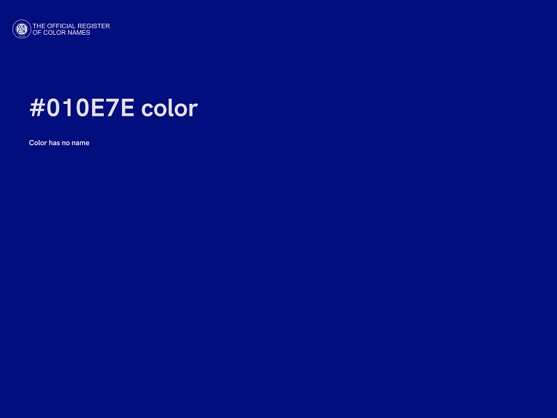 #010E7E color image