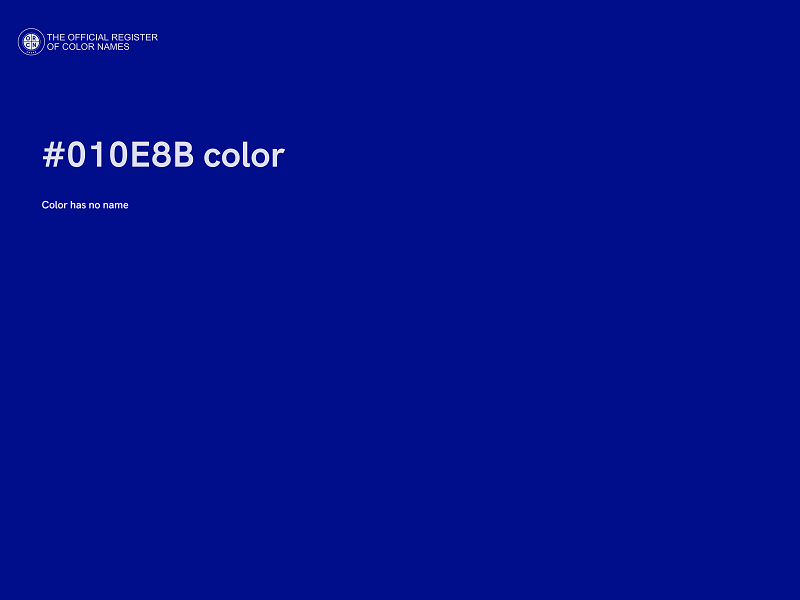 #010E8B color image