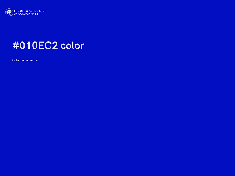 #010EC2 color image