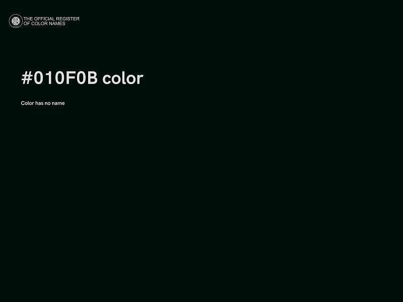 #010F0B color image