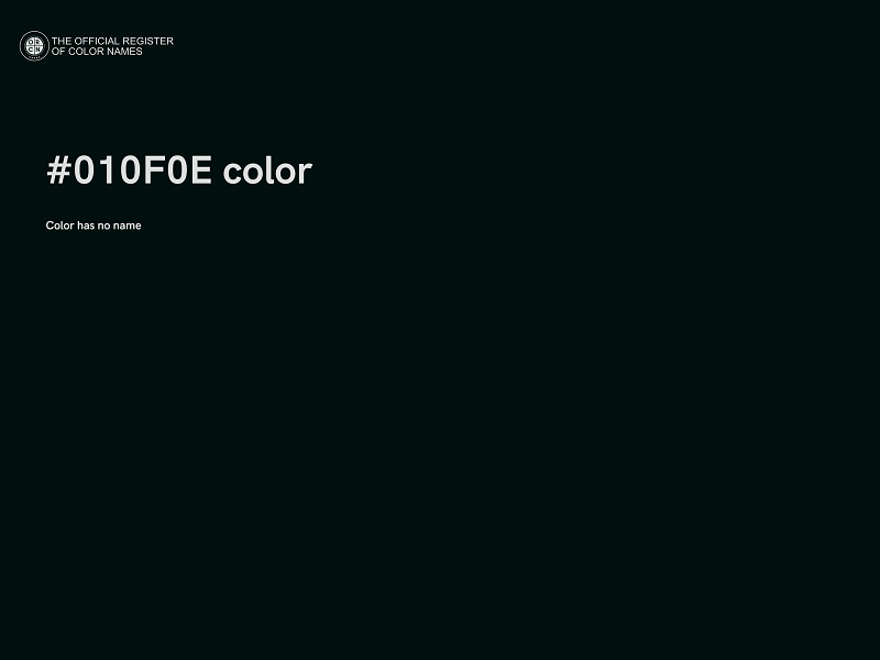 #010F0E color image