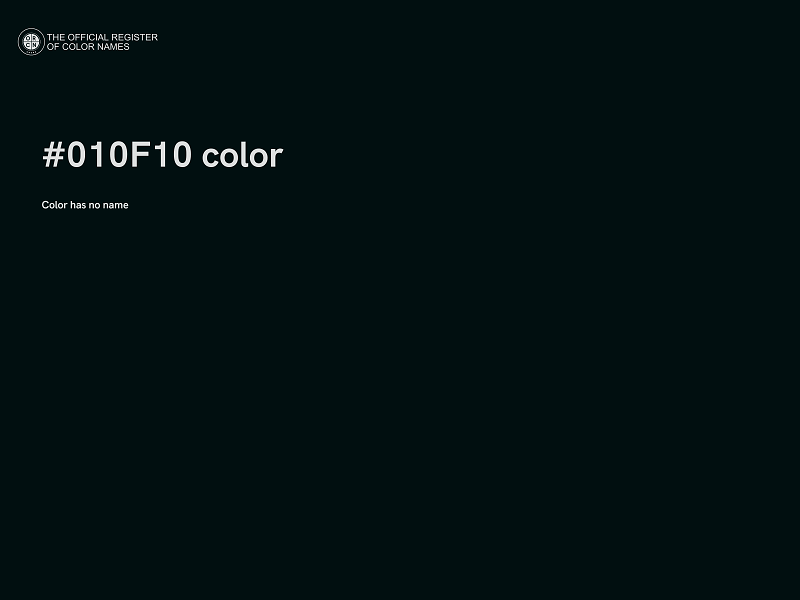 #010F10 color image