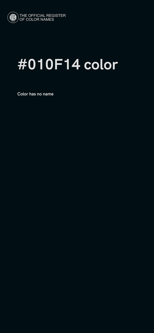 #010F14 color image