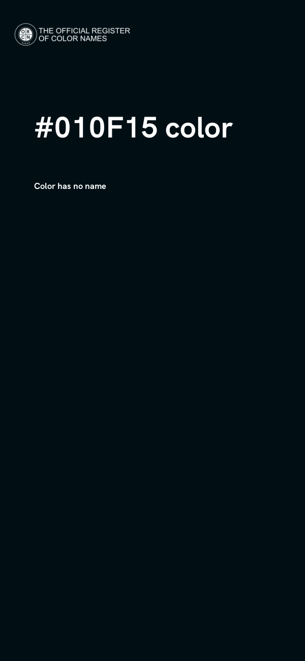 #010F15 color image