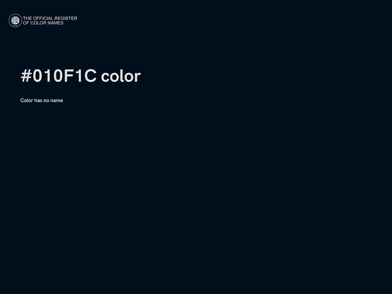 #010F1C color image