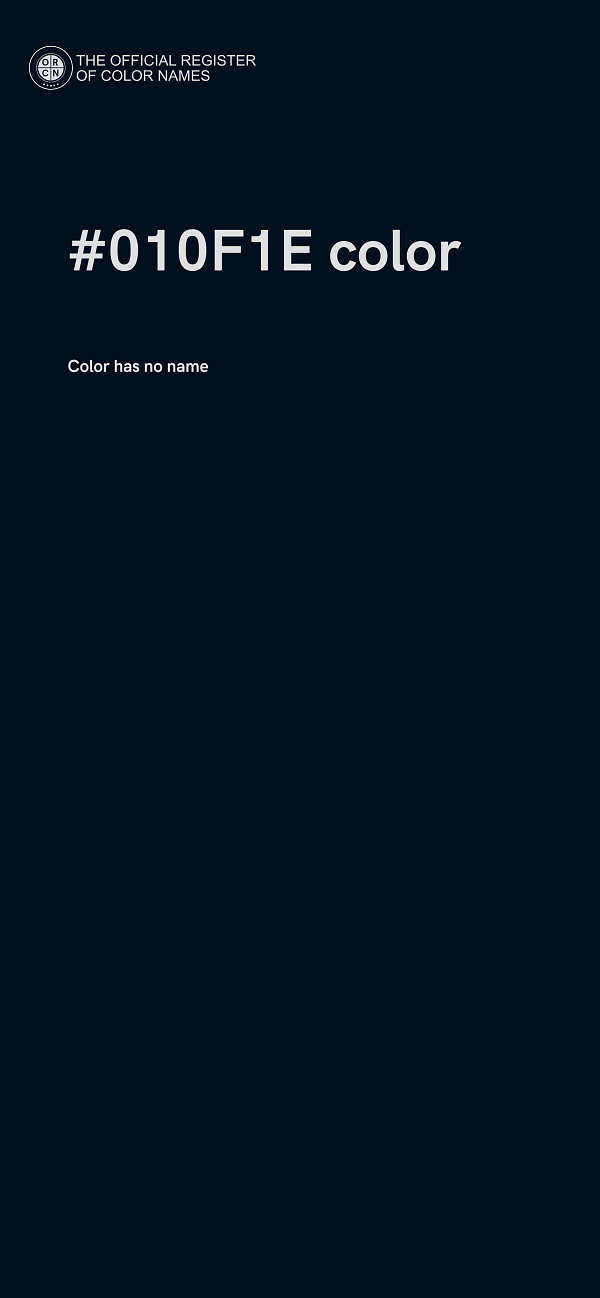 #010F1E color image