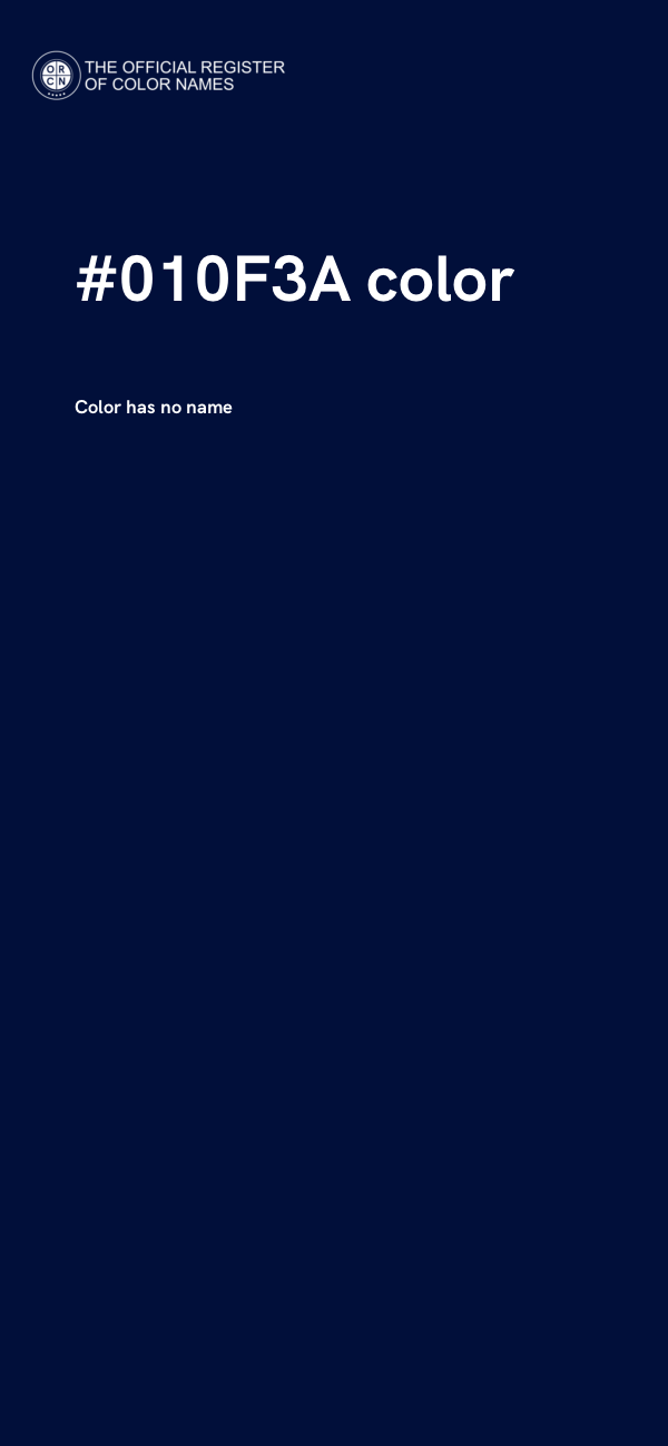 #010F3A color image