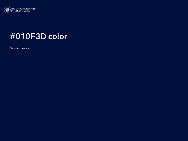 #010F3D color image