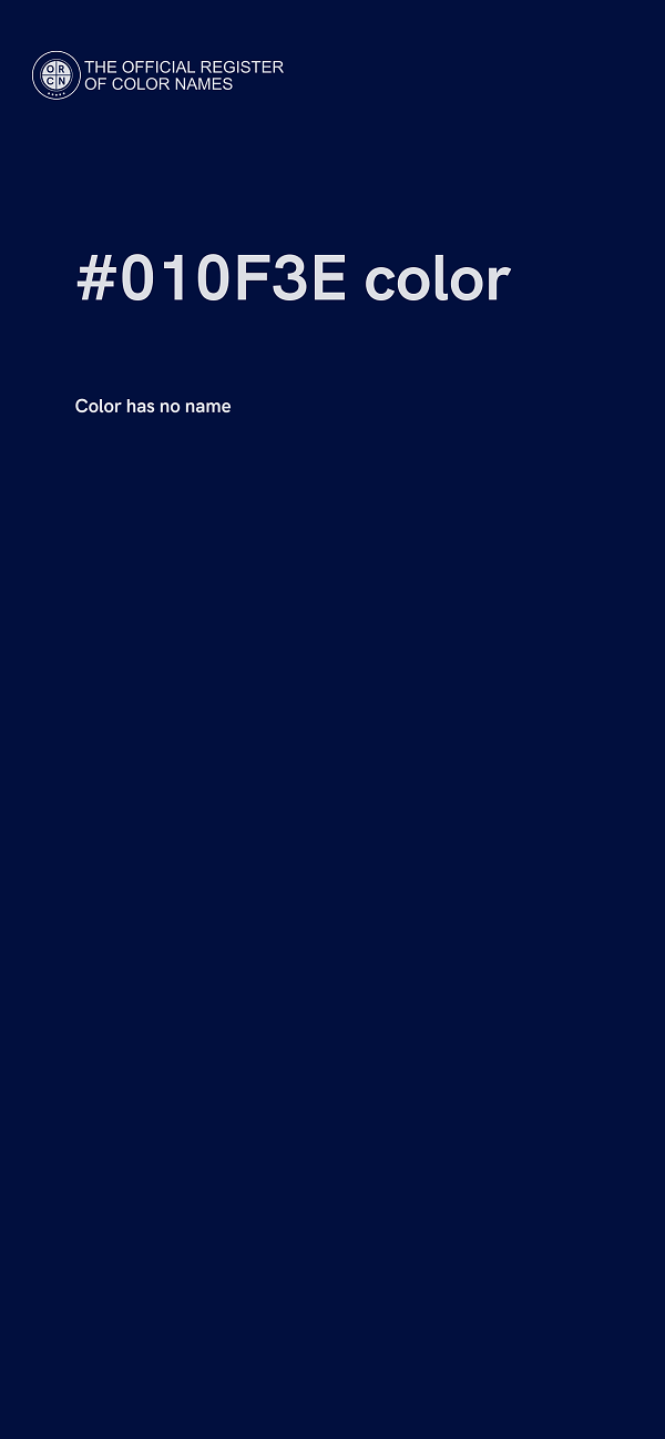 #010F3E color image
