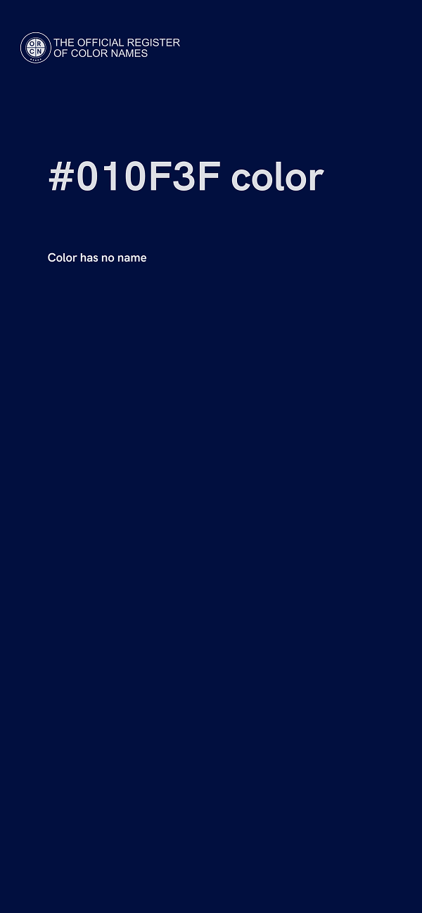#010F3F color image