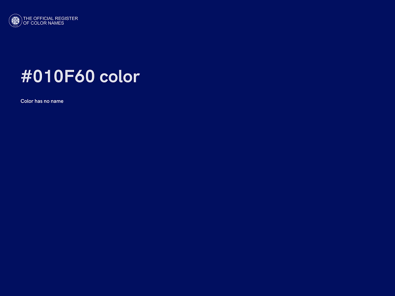 #010F60 color image