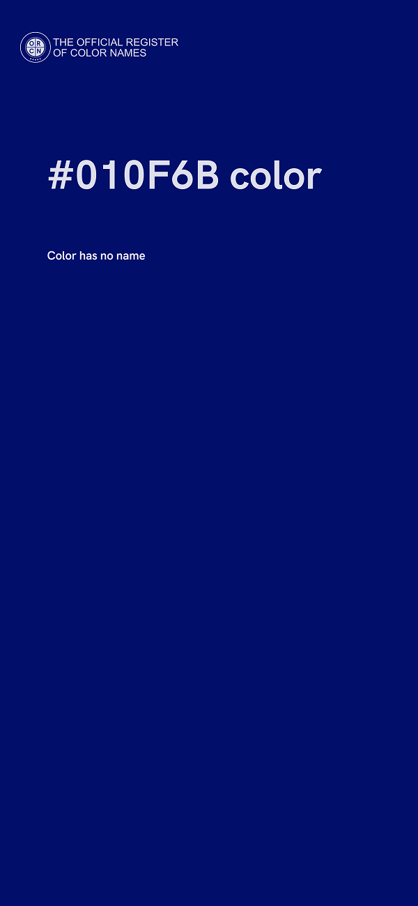 #010F6B color image