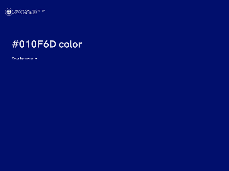 #010F6D color image