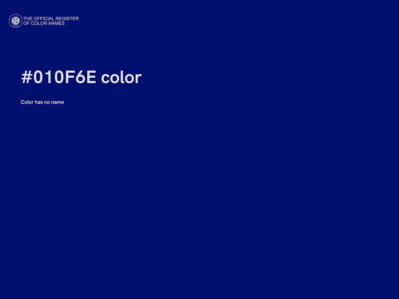 #010F6E color image