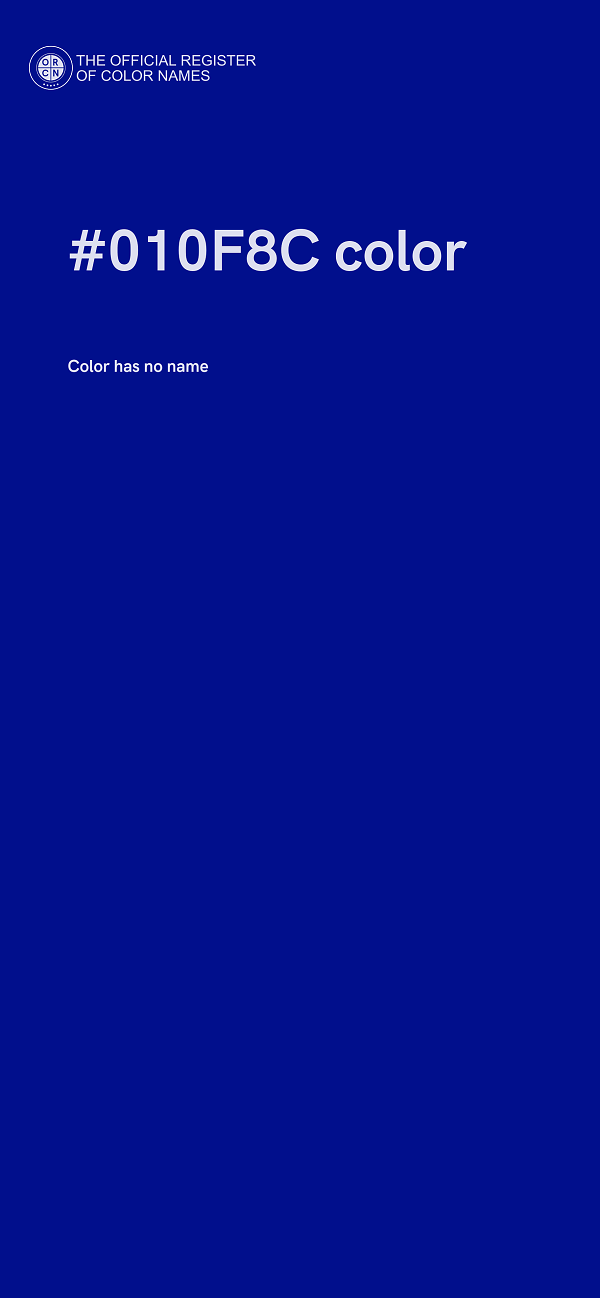 #010F8C color image