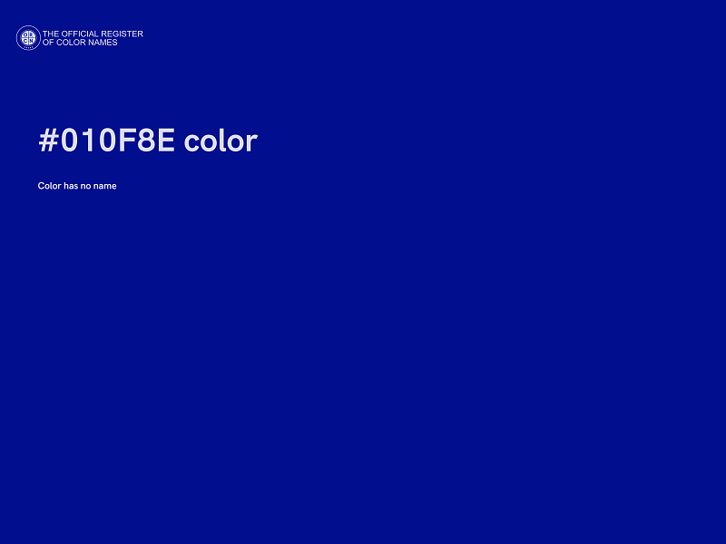 #010F8E color image