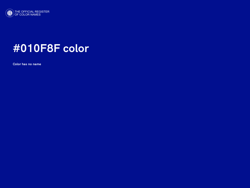 #010F8F color image